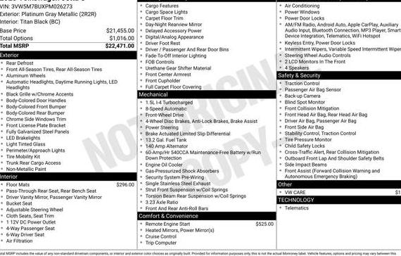 VOLKSWAGEN JETTA 2023 3VW5M7BUXPM026273 image