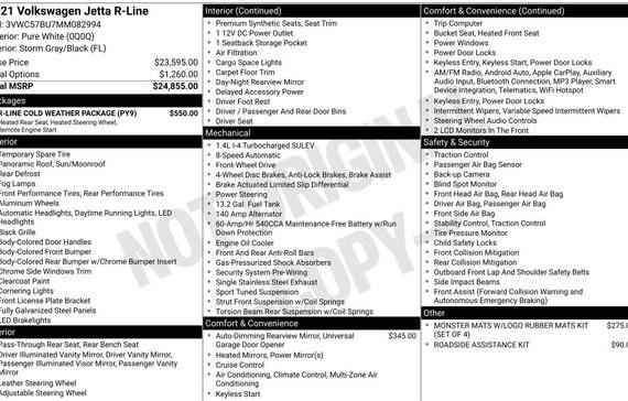 VOLKSWAGEN JETTA 2021 3VWC57BU7MM082994 image