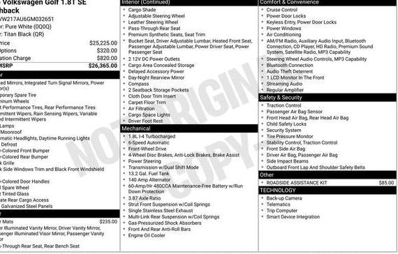 VOLKSWAGEN GOLF 2016 3VW217AU6GM032651 image VOLKSWAGEN GOLF 2016 3VW217AU6GM032651 image