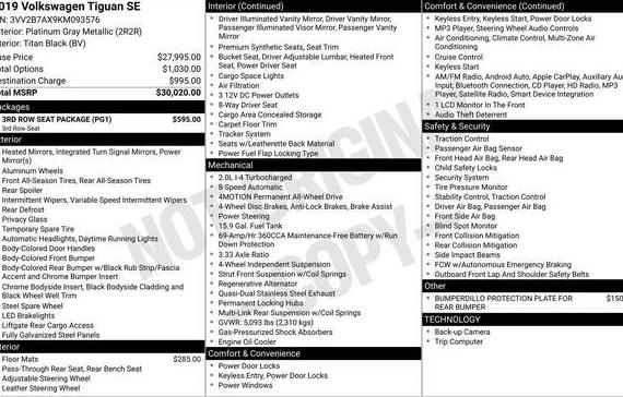 VOLKSWAGEN TIGUAN 2019 3VV2B7AX9KM093576 image VOLKSWAGEN TIGUAN 2019 3VV2B7AX9KM093576 image