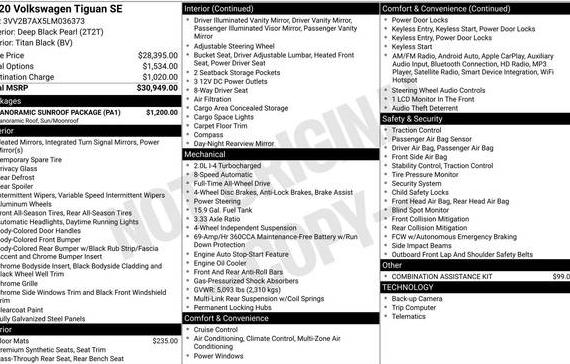 VOLKSWAGEN TIGUAN 2020 3VV2B7AX5LM036373 image