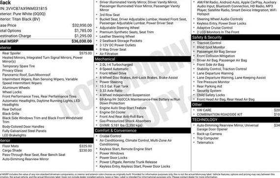 VOLKSWAGEN TIGUAN 2022 3VVCB7AX9NM031815 image VOLKSWAGEN TIGUAN 2022 3VVCB7AX9NM031815 image