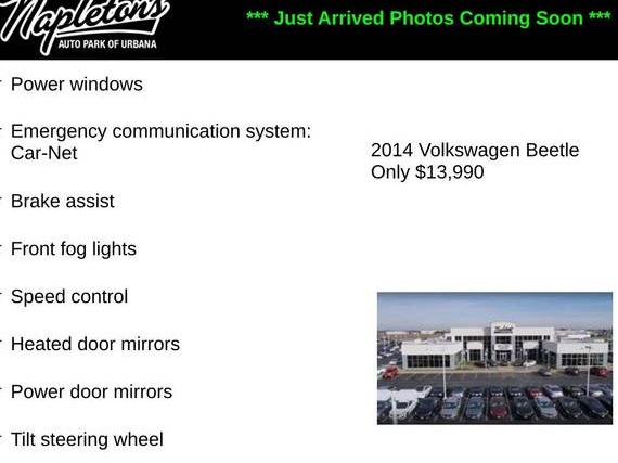 VOLKSWAGEN BEETLE 2014 3VW517AT5EM814151 image