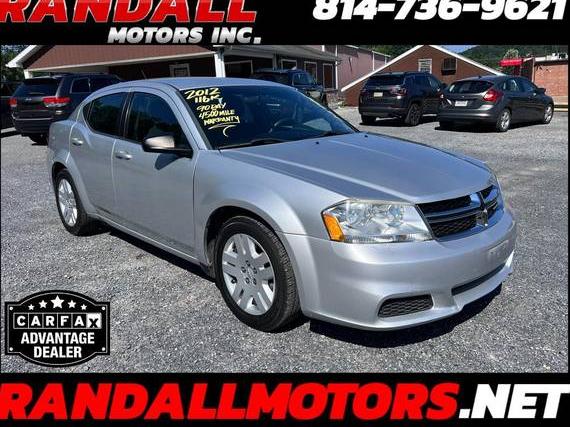 DODGE AVENGER 2012 1C3CDZAB2CN286760 image