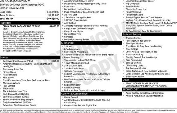 DODGE DURANGO 2023 1C4RDJDG3PC597470 image