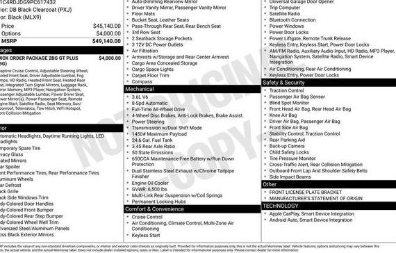 DODGE DURANGO 2023 1C4RDJDG9PC617432 image