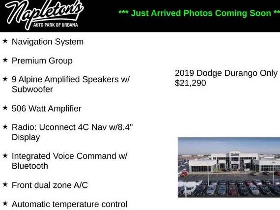DODGE DURANGO 2019 1C4RDJDGXKC651467 image