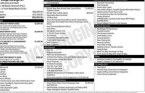 DODGE DURANGO 2018 1C4RDJDG4JC372689 image