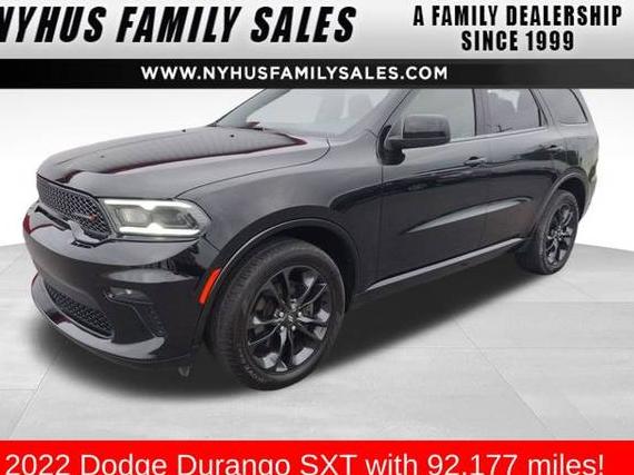DODGE DURANGO 2022 1C4RDJAG4NC174284 image