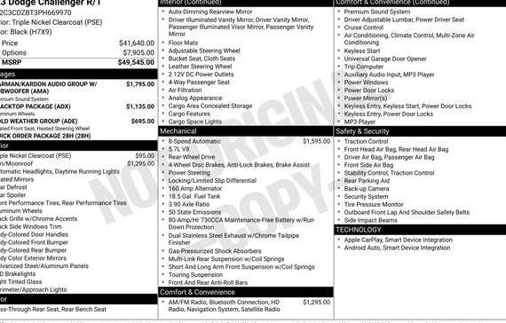 DODGE CHALLENGER 2023 2C3CDZBT3PH669970 image