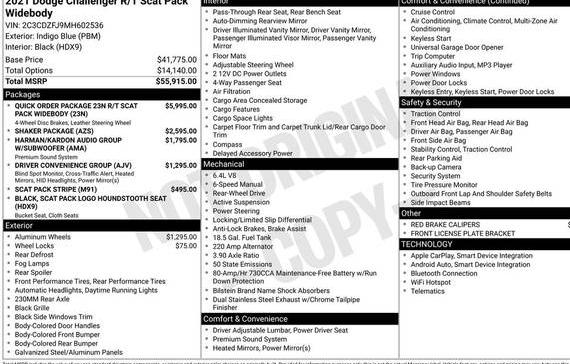 DODGE CHALLENGER 2021 2C3CDZFJ9MH602536 image