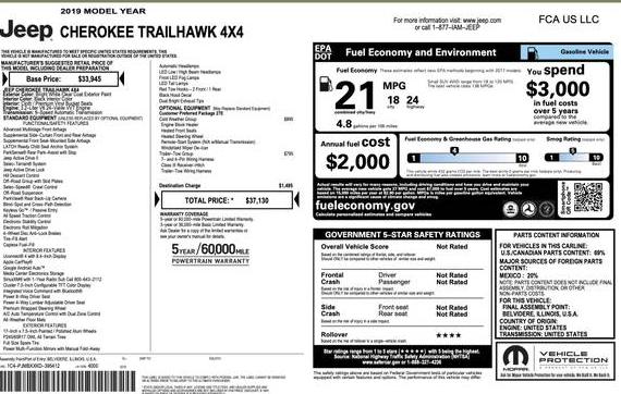 JEEP CHEROKEE 2019 1C4PJMBXXKD395412 image JEEP CHEROKEE 2019 1C4PJMBXXKD395412 image