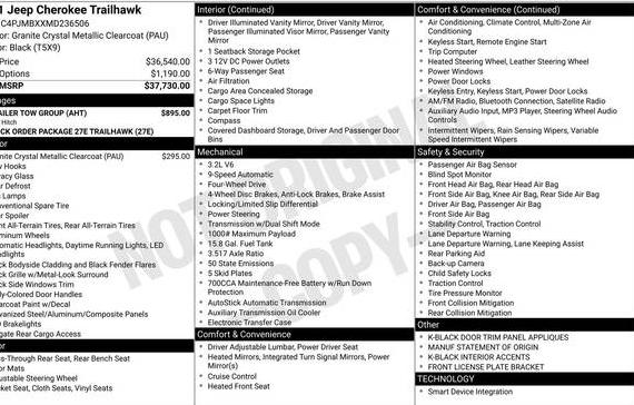 JEEP CHEROKEE 2021 1C4PJMBXXMD236506 image