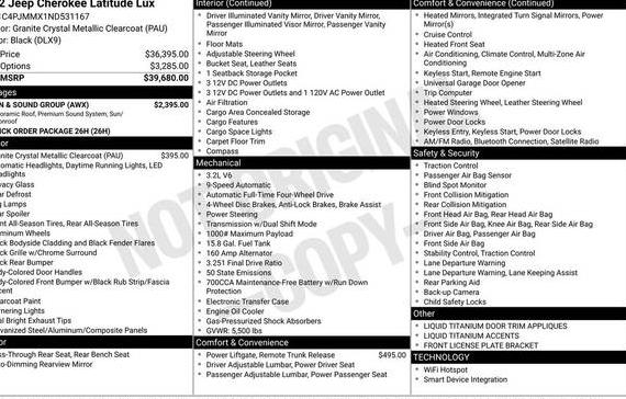 JEEP CHEROKEE 2022 1C4PJMMX1ND531167 image