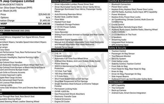 JEEP COMPASS 2019 3C4NJDCB7KT755076 image JEEP COMPASS 2019 3C4NJDCB7KT755076 image