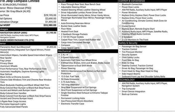 JEEP COMPASS 2018 3C4NJDCB5JT455065 image JEEP COMPASS 2018 3C4NJDCB5JT455065 image