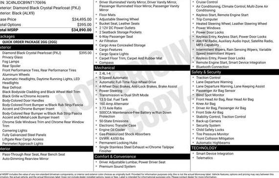 JEEP COMPASS 2022 3C4NJDCB9NT170696 image
