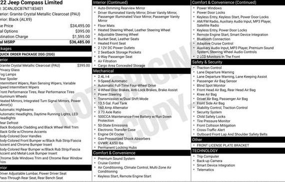 JEEP COMPASS 2022 3C4NJDCB7NT183401 image JEEP COMPASS 2022 3C4NJDCB7NT183401 image