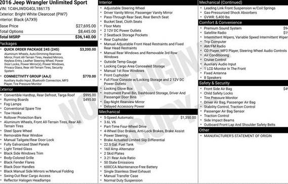 JEEP WRANGLER 2016 1C4HJWDG4GL186175 image