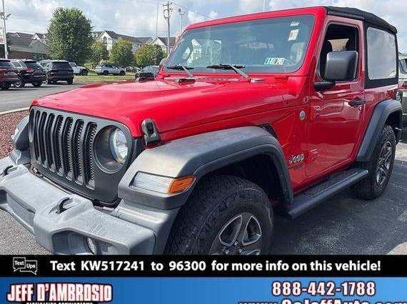 JEEP WRANGLER 2019 1C4GJXAG8KW517241 image