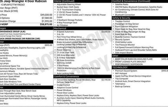 JEEP WRANGLER 2026 1C4PJXFG7TW198263 image JEEP WRANGLER 2026 1C4PJXFG7TW198263 image