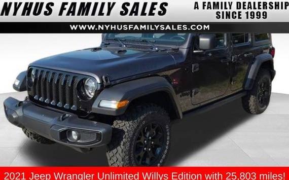 JEEP WRANGLER 2021 1C4HJXDN8MW815029 image