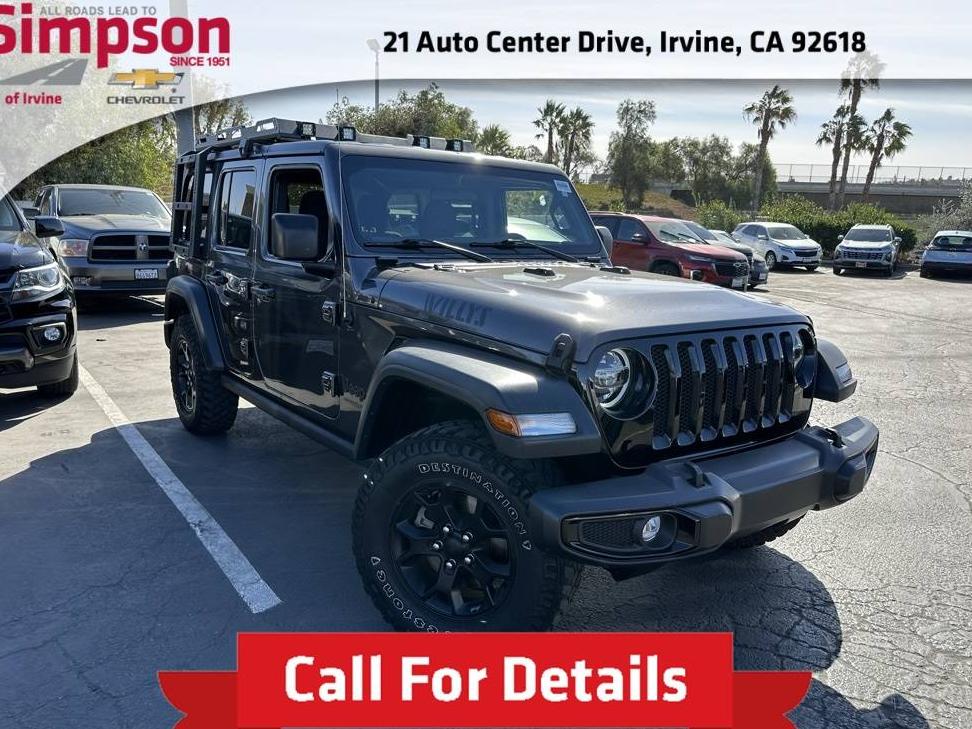 JEEP WRANGLER 2021 1C4HJXDG4MW816910 image