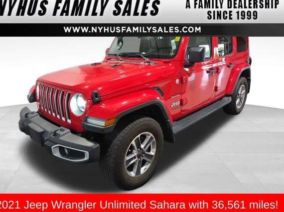 JEEP WRANGLER 2021 1C4HJXEG2MW754700 image