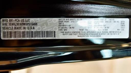 JEEP WRANGLER 2021 1C4HJXEN9MW519466 image