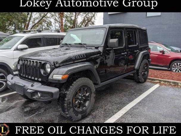 JEEP WRANGLER 2021 1C4HJXDNXMW614040 image