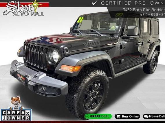 JEEP WRANGLER 2021 1C4HJXDG8MW816893 image