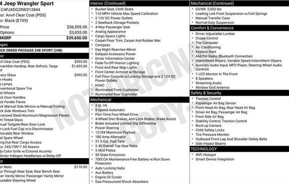 JEEP WRANGLER 2024 1C4PJXDG2RW312844 image