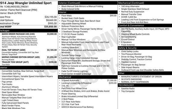 JEEP WRANGLER 2014 1C4BJWDG5EL298261 image JEEP WRANGLER 2014 1C4BJWDG5EL298261 image