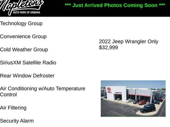 JEEP WRANGLER 2022 1C4HJXDG8NW239137 image