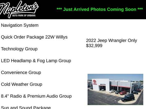 JEEP WRANGLER 2022 1C4HJXDN1NW210111 image
