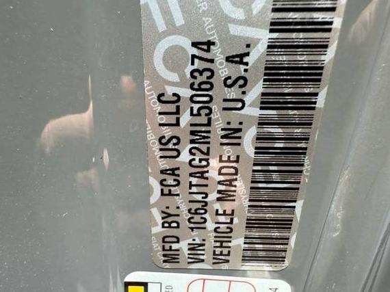 JEEP GLADIATOR 2021 1C6JJTAG2ML506374 image