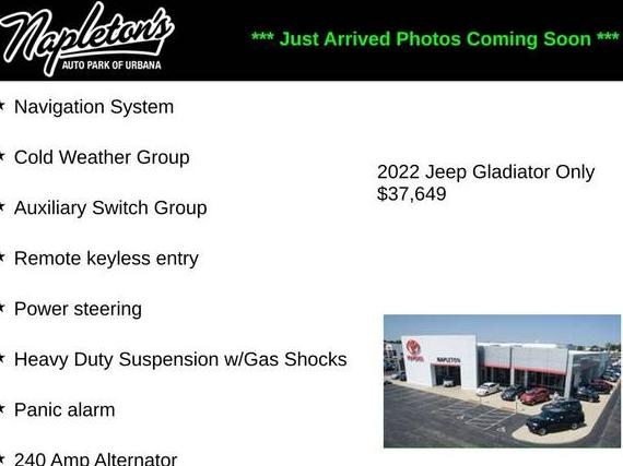JEEP GLADIATOR 2022 1C6JJTEG2NL163240 image