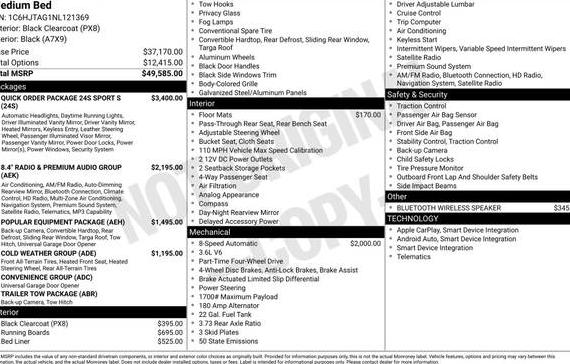 JEEP GLADIATOR 2022 1C6HJTAG1NL121369 image