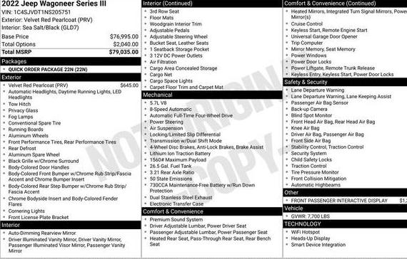 JEEP WAGONEER 2022 1C4SJVDT1NS205751 image