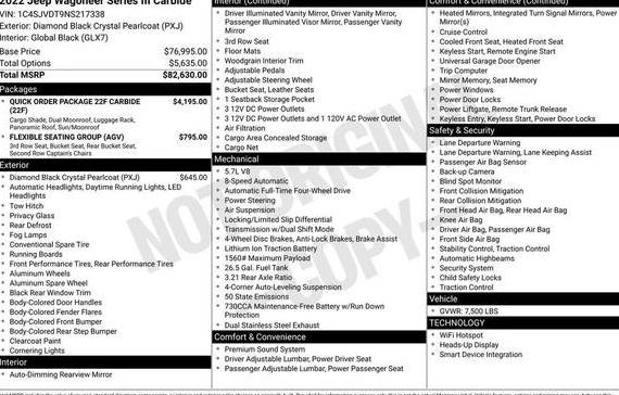 JEEP WAGONEER 2022 1C4SJVDT9NS217338 image