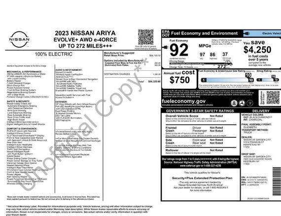 NISSAN ARIYA 2023 JN1DF0BB2PM706990 image