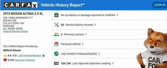 NISSAN ALTIMA 2019 1N4BL4EW3KN301717 image