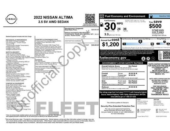 NISSAN ALTIMA 2022 1N4BL4DWXNN344540 image
