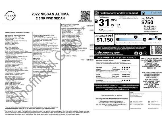 NISSAN ALTIMA 2022 1N4BL4CV7NN379156 image
