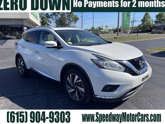 NISSAN MURANO 2018 5N1AZ2MH3JN139531 image
