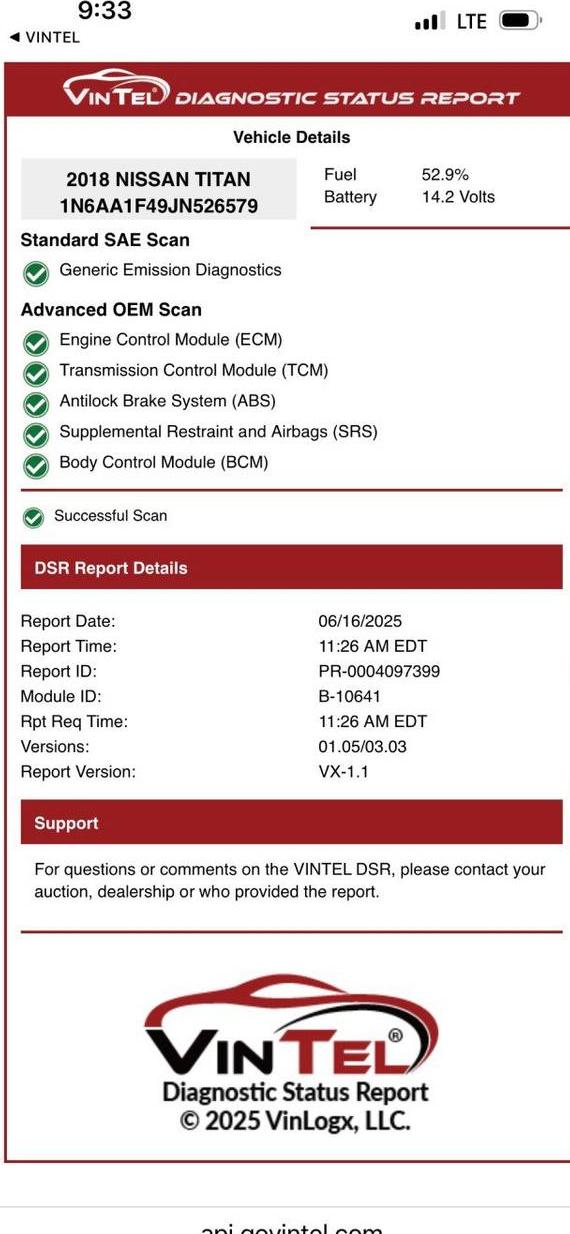 NISSAN TITAN 2018 1N6AA1F49JN526579 image