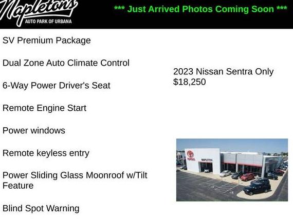 NISSAN SENTRA 2023 3N1AB8CV6PY273371 image