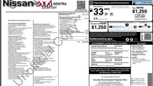 NISSAN SENTRA 2020 3N1AB8CV0LY268290 image