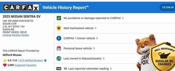 NISSAN SENTRA 2025 3N1AB8CV3SY328724 image