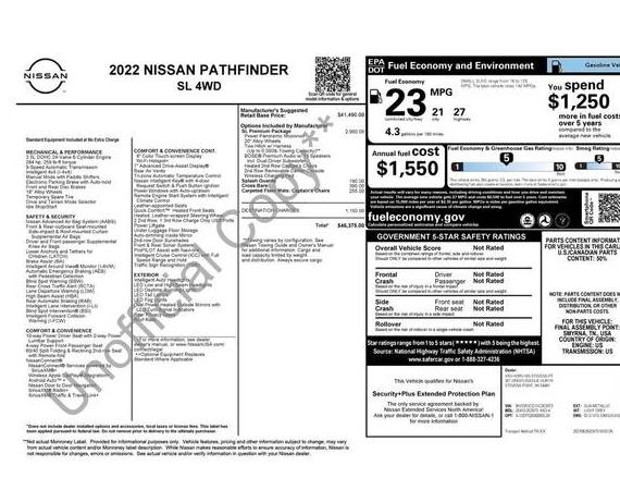 NISSAN PATHFINDER 2022 5N1DR3CD1NC203973 image